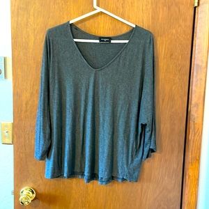 Anthropology super soft casual dark gray shirt